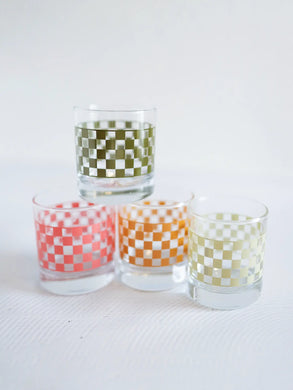 Checkered Rocks Glasses (Multiple Colors)