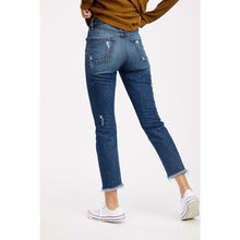 Mila Hight Waist Slim Straight Jeans- Sun Fade