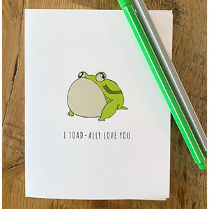 Toad-Ally Love You Greeting Card