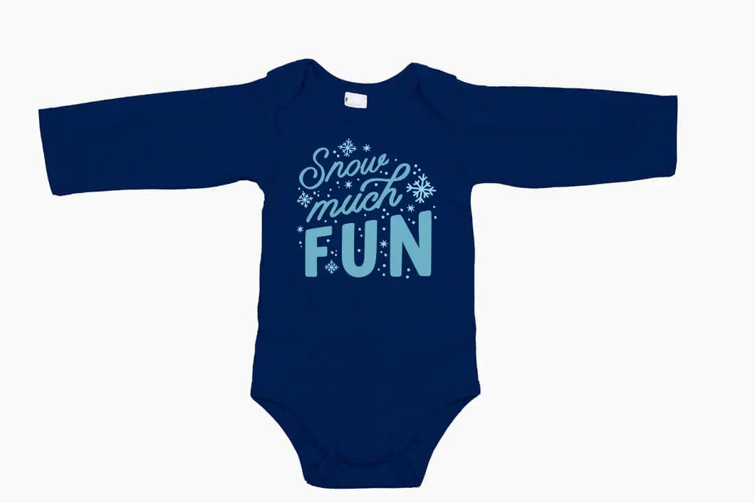 Snow Much Fun Onesies (12-18M)