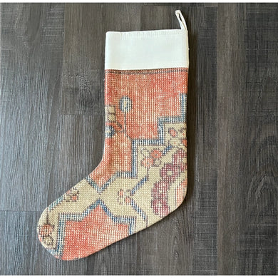 Vintage Rug Holiday Stocking No. 317