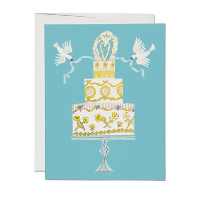 Love Cake Wedding Greeting Card