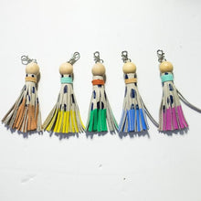 Colorful Leather Tassel Keychains (Multiple Styles)
