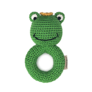 Frog Prince Crocheted Rattle