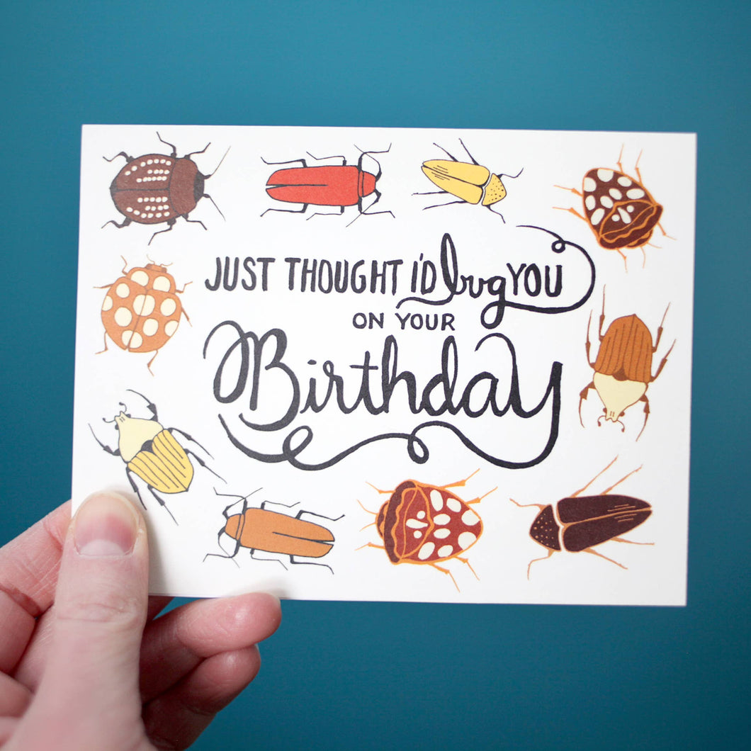 Bug Birthday Greeting Card