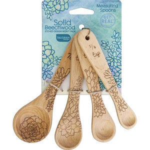 Natural Beechwood Measuring Spoons (Multiple Styles)
