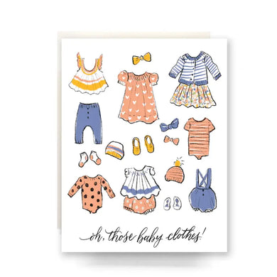 Oh Those Baby Clothes Card