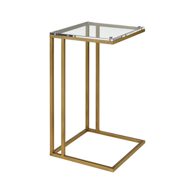 Acrylic & Gold Accent Table