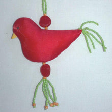 Peace & Joy Silk Bird Ornaments