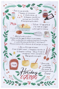 Holiday Eggnog Dishtowels (Set of 2)