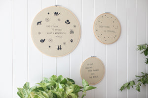 Embroidery Hoop Wall Hangings (Multiple Options)