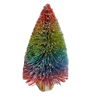 Fair Trade Small Natural Bottle Brush Trees(Multiple Colors)