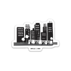 Minneapolis & St. Paul Skyline Stickers