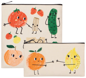 Funny Food Snack Bags (Set of 2)