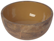 Solid Color Mango Wood Serving Bowls
