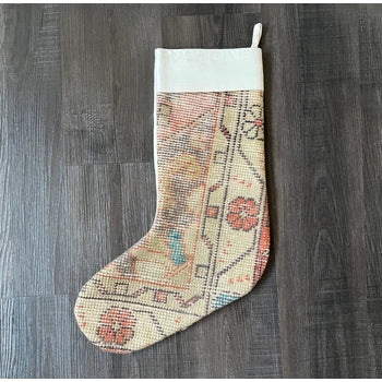 Vintage Rug Holiday Stocking No. 324