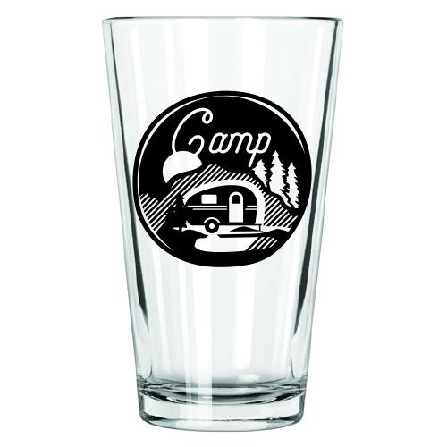 Camper Trailer Pint Glass (16 oz)