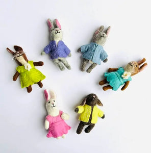 Felt Easter Bunny Finger Puppets