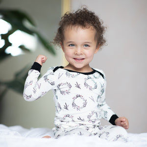 Wreaths 2 Piece Bamboo Pajama Set