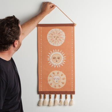 Soleil Cotton Embroidery Wall Art