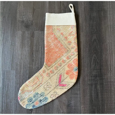 Vintage Rug Holiday Stocking No. 318