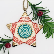 Holiday Star Ornaments by Threet Ceramics