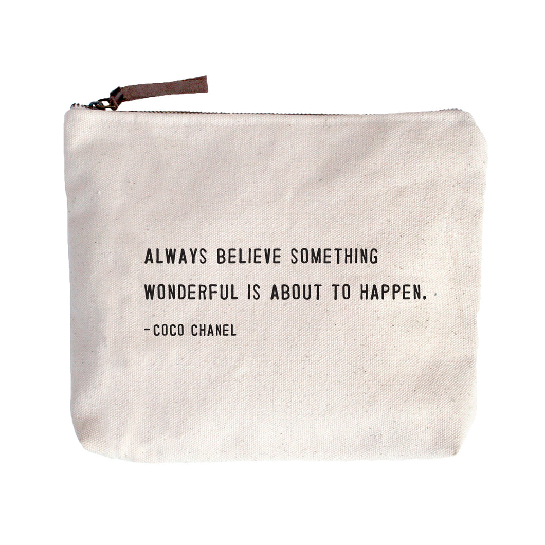 Always Believe Something Wonderful-Canvas Bag
