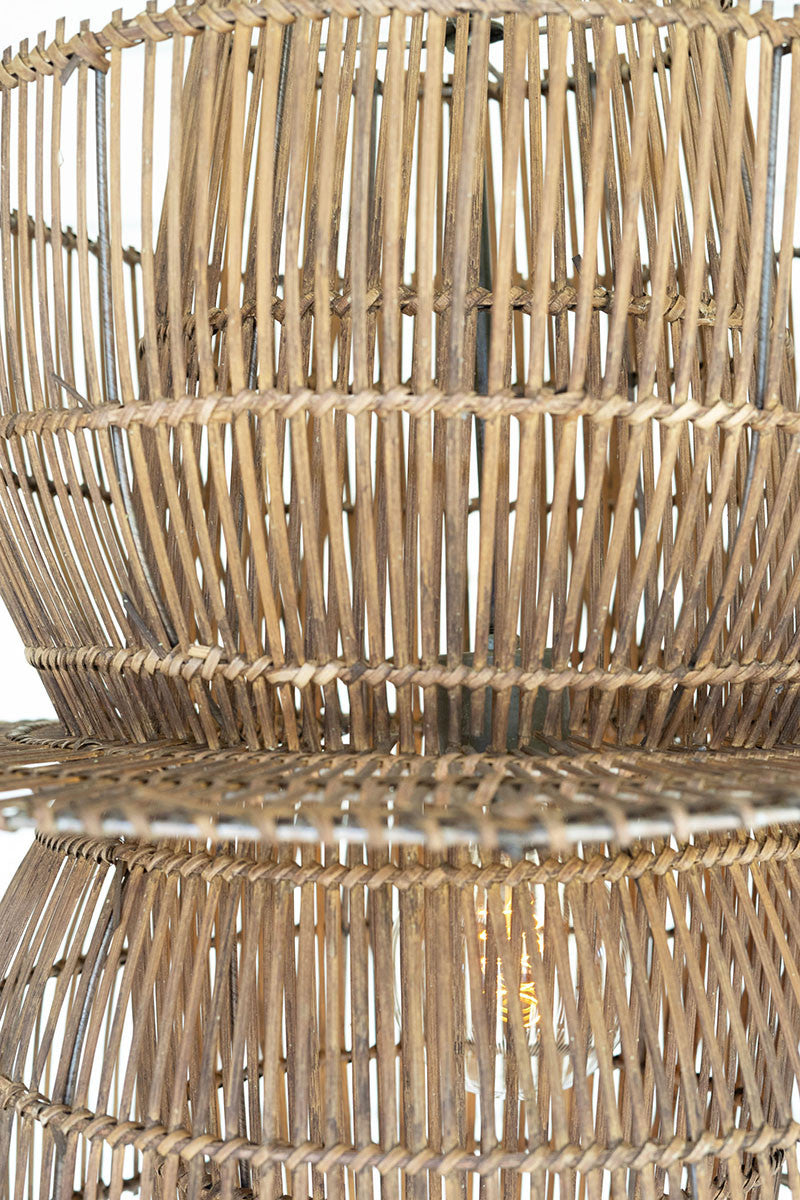 Multi-Tiered Woven Rattan Light – Curiosity