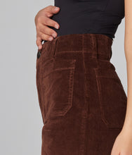 Colette Chocolate Brown High Rise Wide Led Cord Jeans