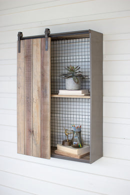 Recycled Wood & Metal Cabinet