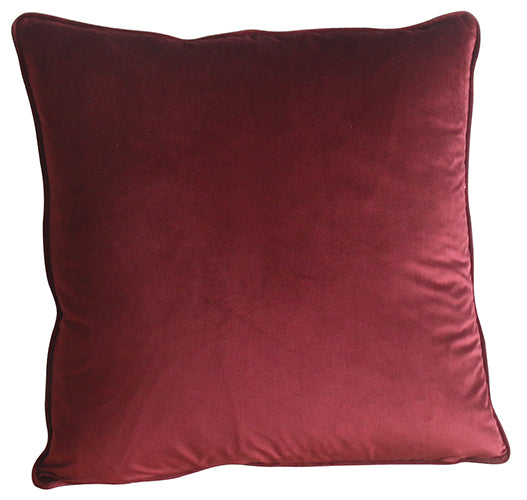 Velvet Pillow-Ruby Red