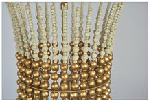 Wooden & Antique Brass Chandelier