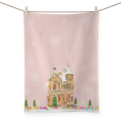 Gingerbread House Tea Towel