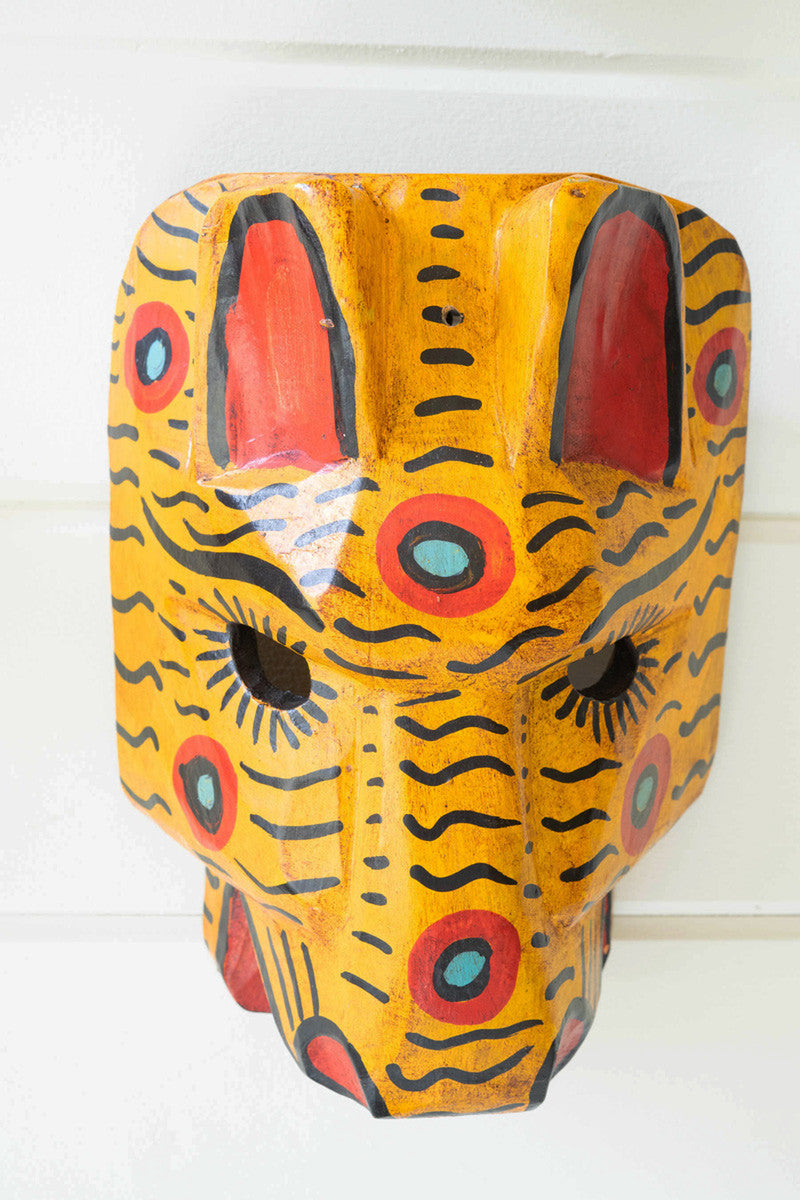 Handmade Wooden Animal Masks from Guatemala (Assorted Styles)