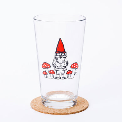 Gnome Pint Glass