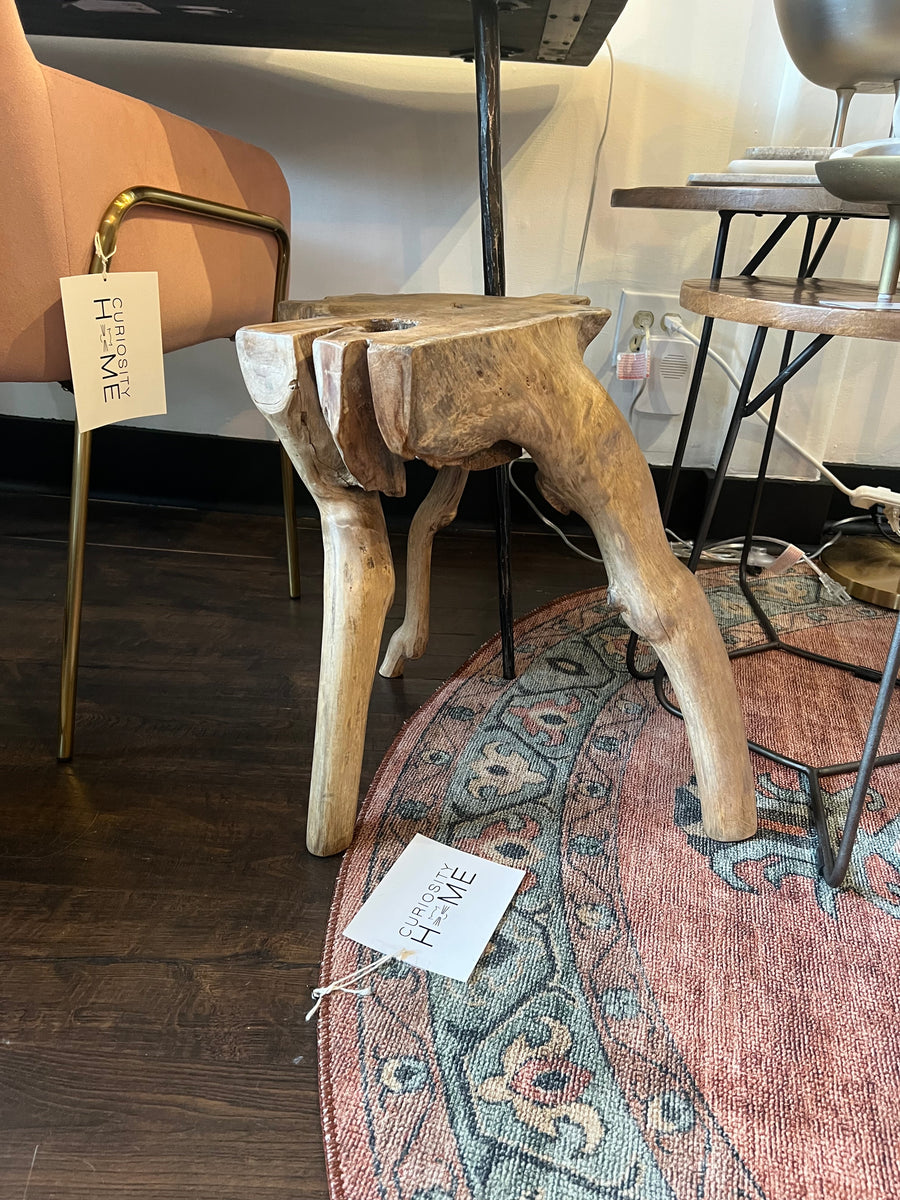 Raize Side Table Teak Root Side Table – Curiosity