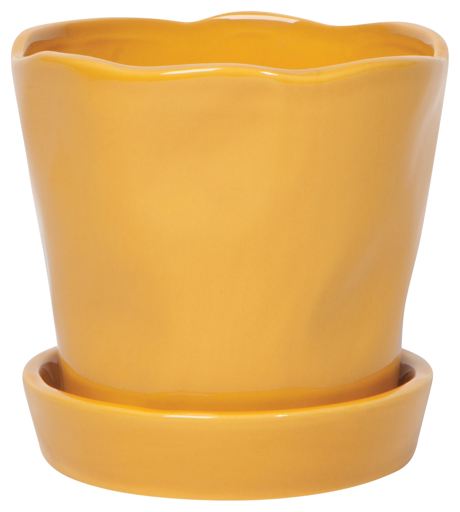 ochre plant pot Chroma Ochre Plant Pots (Multiple Sizes)