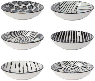 Black & White Pinch Bowls (Assorted Styles)