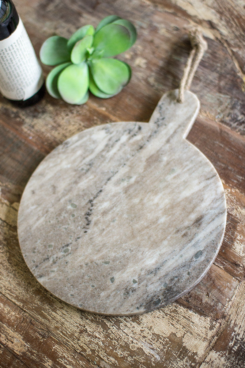 Round Marble Cutting Board (Grey)