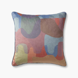 Justina Blakeney Watercolor Velvet Pillow (22x22)