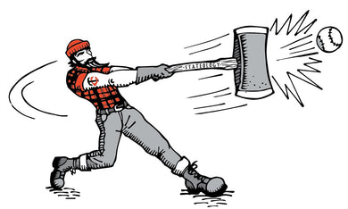 Paul Bunyan at Bat Print