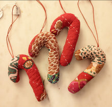Kantha Candy Cane Ornament