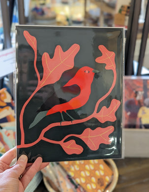 Scarlet Tanager Print by Bekah Worley