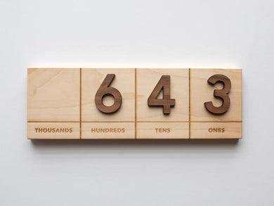 Wooden Place Value Board