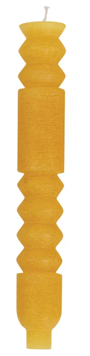 Honey Unscented Totem Taper Candles (Sold Individuallly)