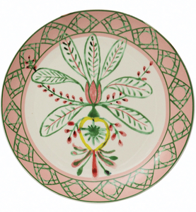 Stoneware Plates w/ Multi Color Print (Assorted Styles)