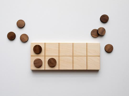 Wooden Ten Frame & Counting Pieces • Modern Wood Math Board