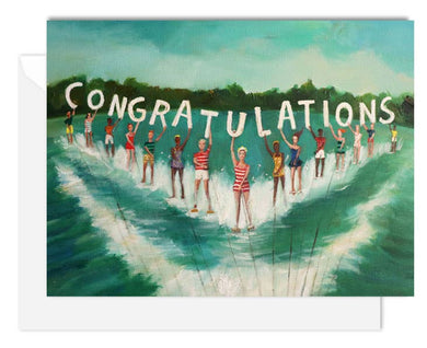 Water Skiers Congratulations Card
