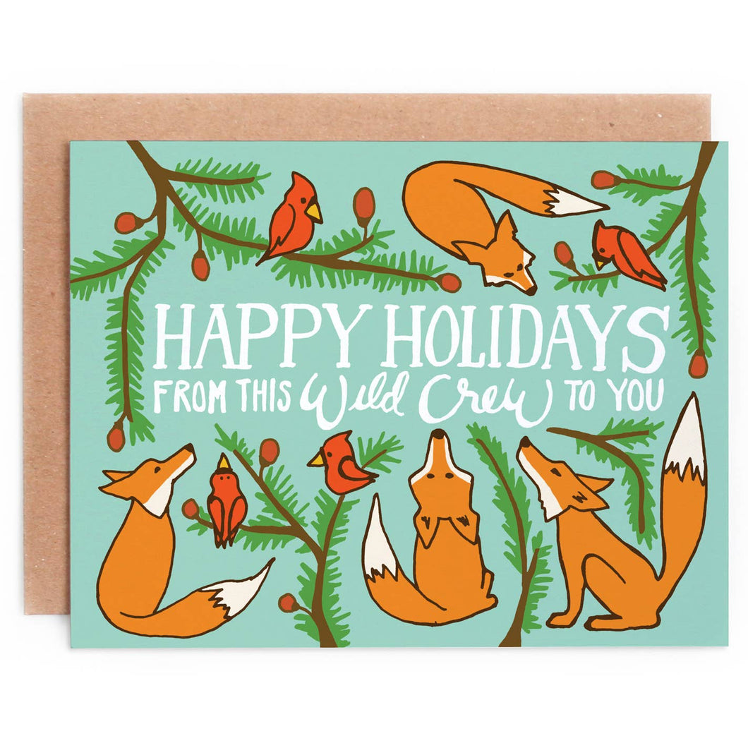 Wild Crew Holidays Card