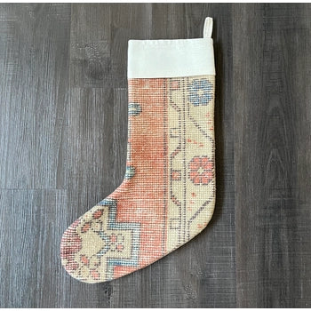 Vintage Rug Holiday Stocking No. 329